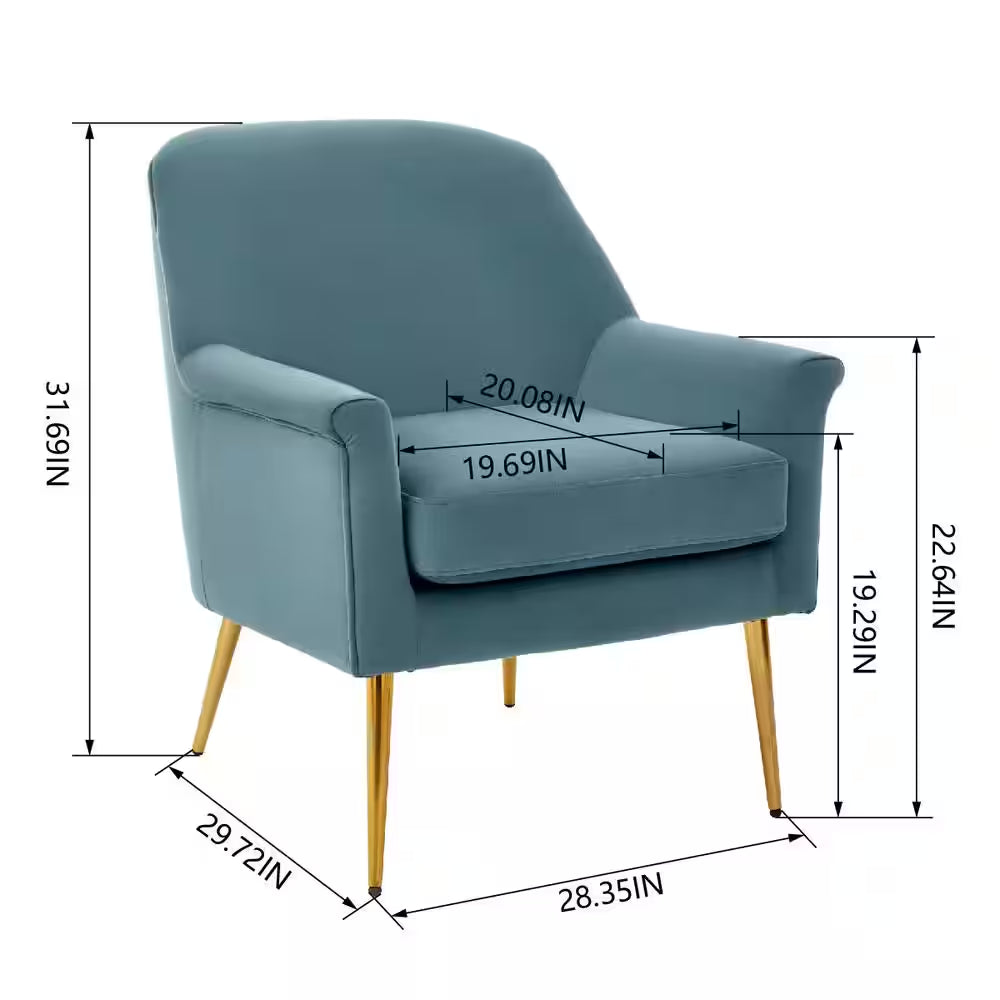 Blairmore Charleston Blue Upholstered Accent Chair