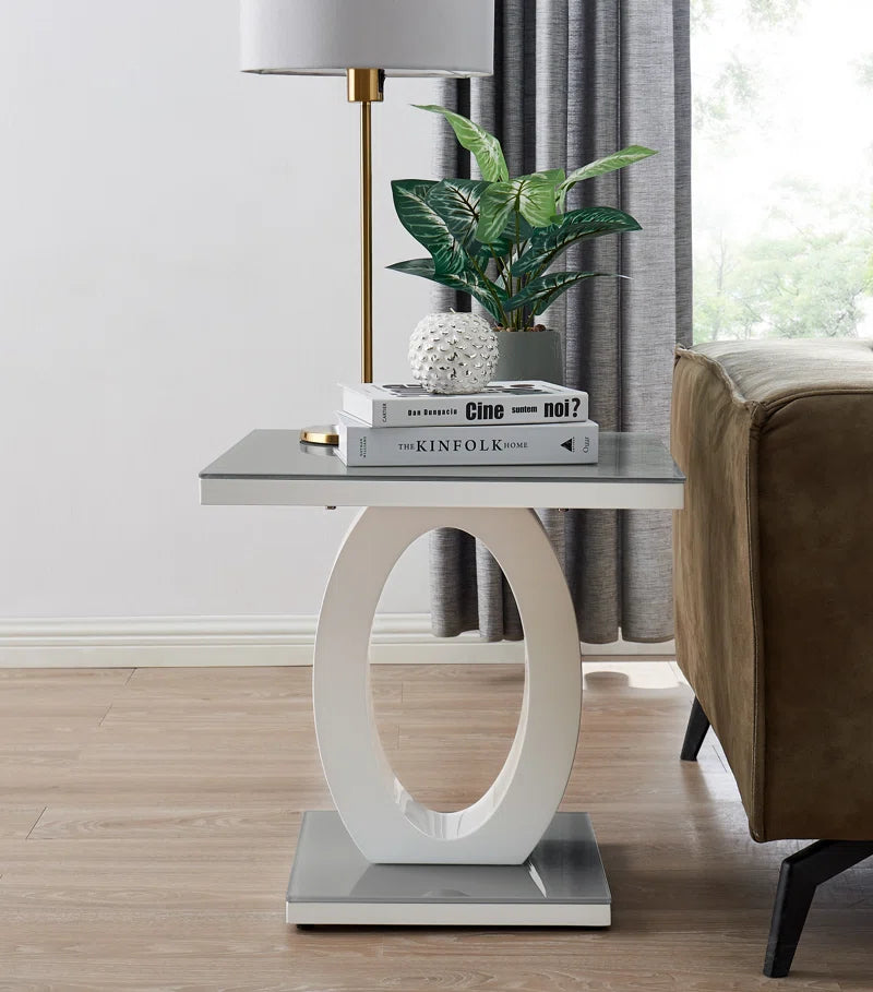 Scottsmoor High Gloss Halo End Table - Design Side Table