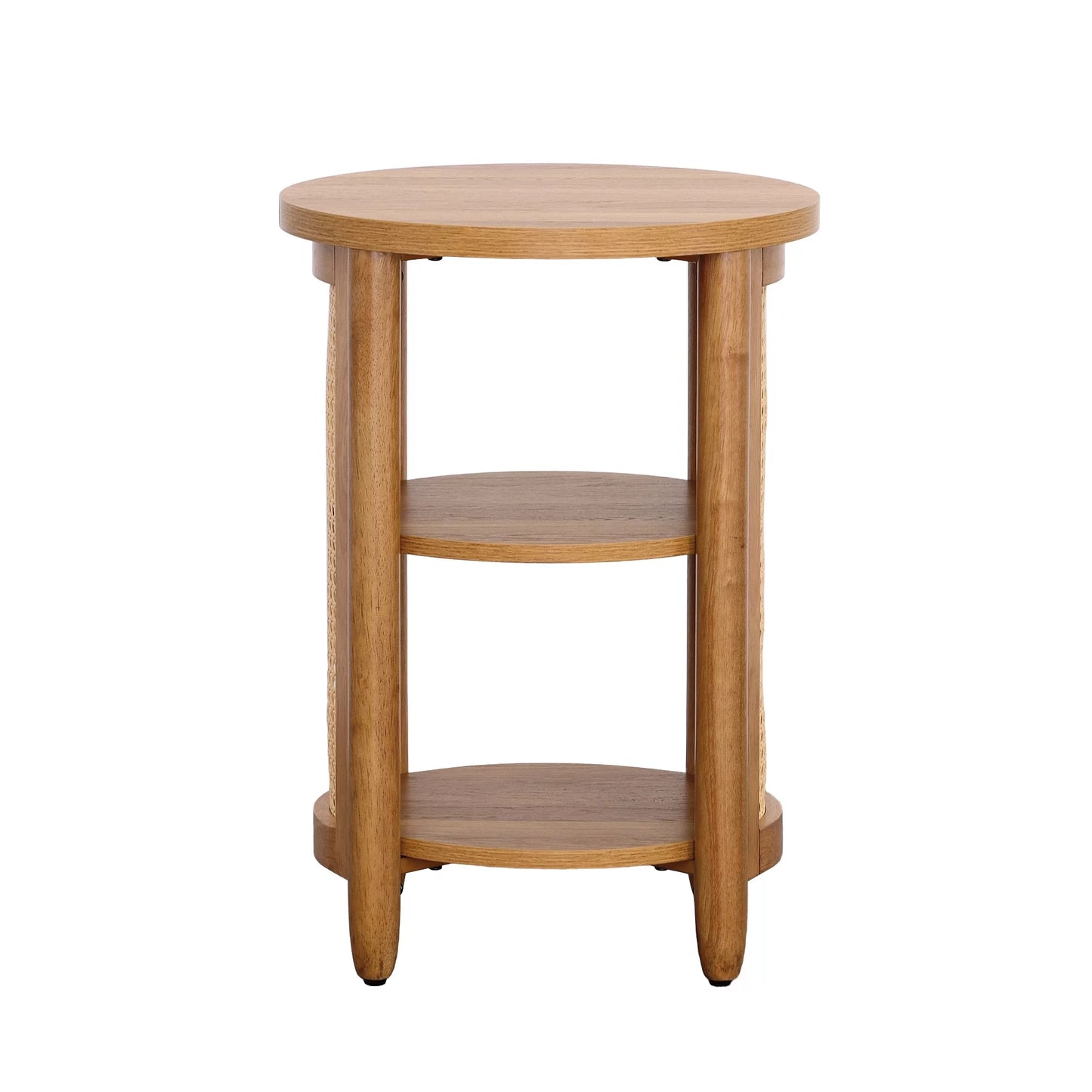 Springwood Caning Side Table, Light Honey Finish