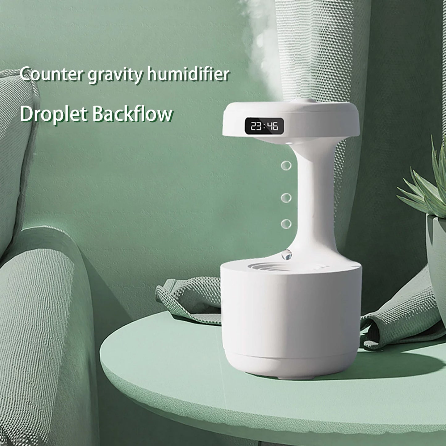 Anti-Gravity Water Droplet Humidifier Bedroom Office Desktop Fog Visible Usb Humidifier