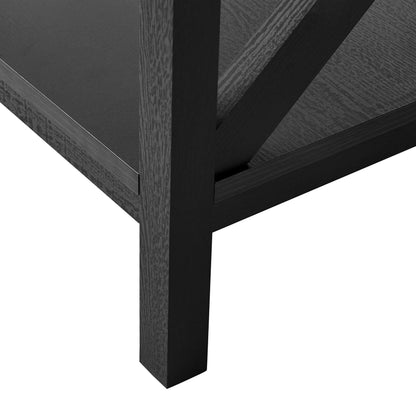 Farmhouse Square Side Table, Black