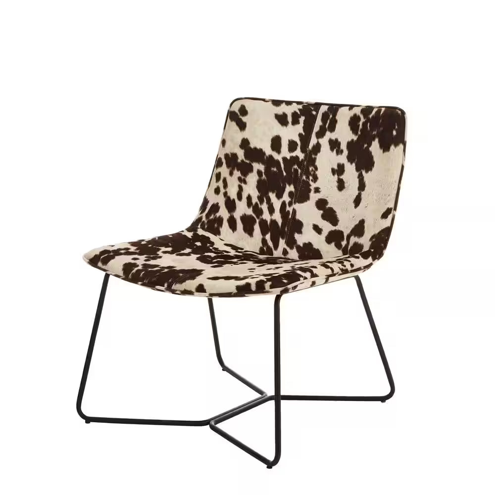 Oakburne Cow Print Upholstered Accent Chair