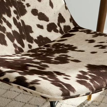 Oakburne Cow Print Upholstered Accent Chair