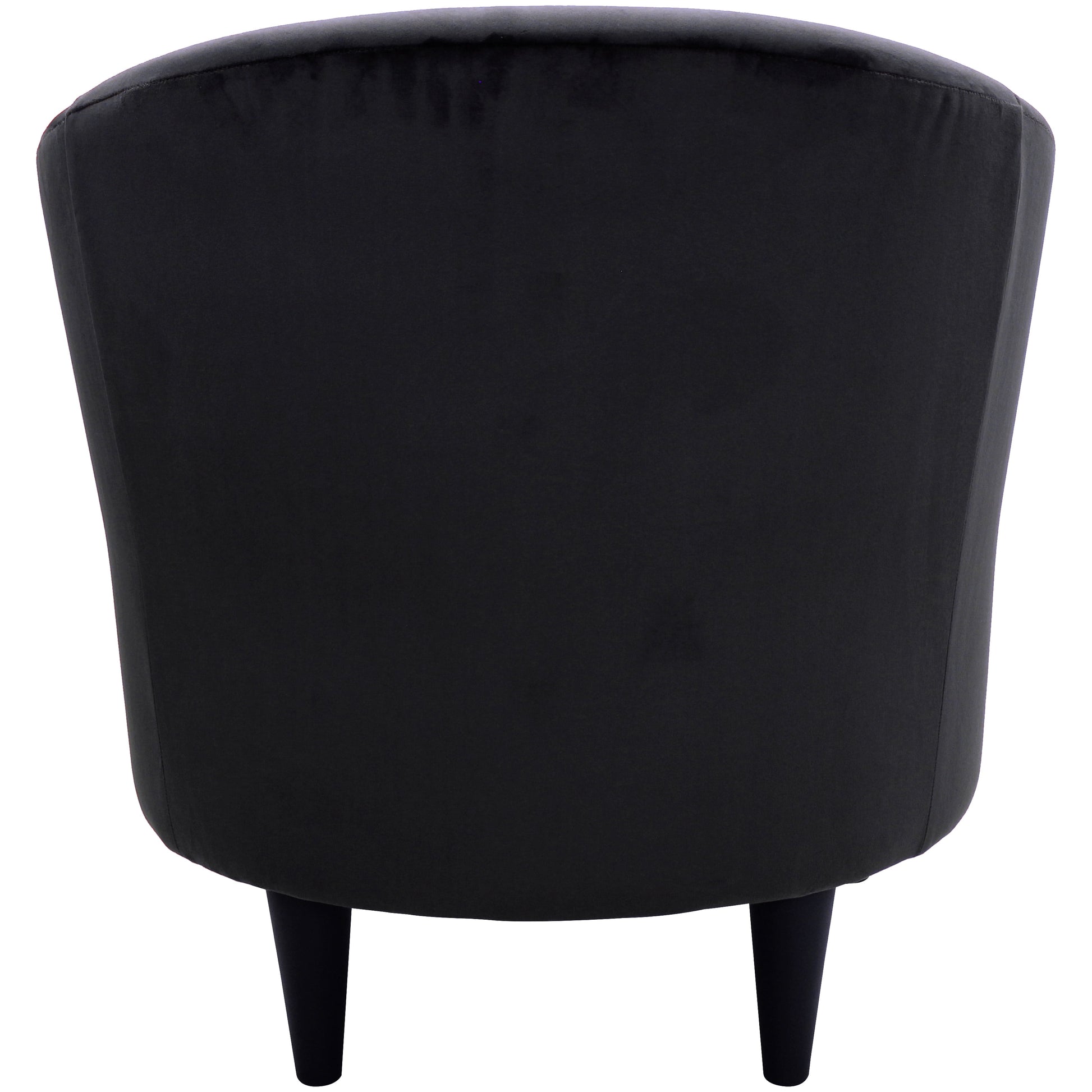 Microfiber Tub Accent Chair, Black