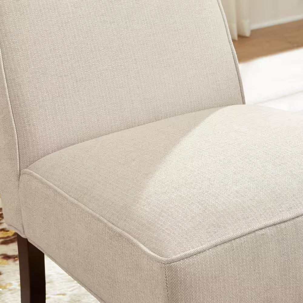 Teagan Beige Upholstered Accent Chair