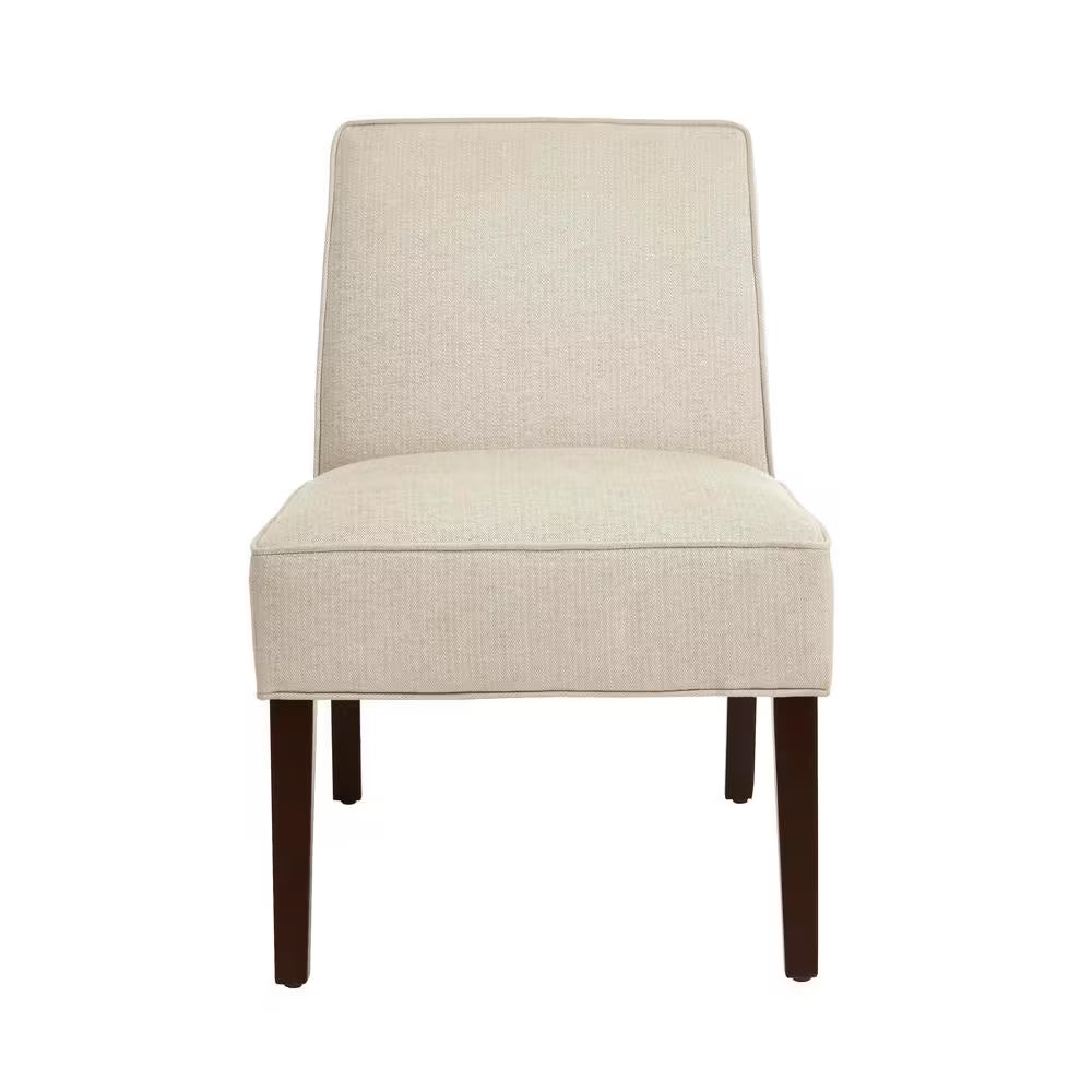 Teagan Beige Upholstered Accent Chair