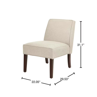 Teagan Beige Upholstered Accent Chair